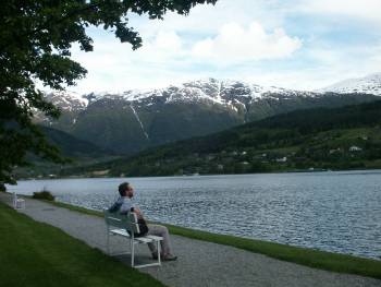 Siesta na samé špici fjordu
